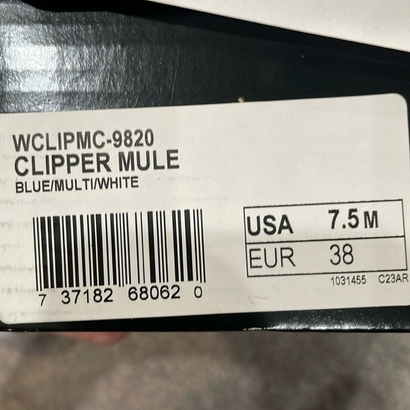 NWB Lugz Womens mule blue/white slip on sneakers. Size 7.5 - Picture 6 of 6